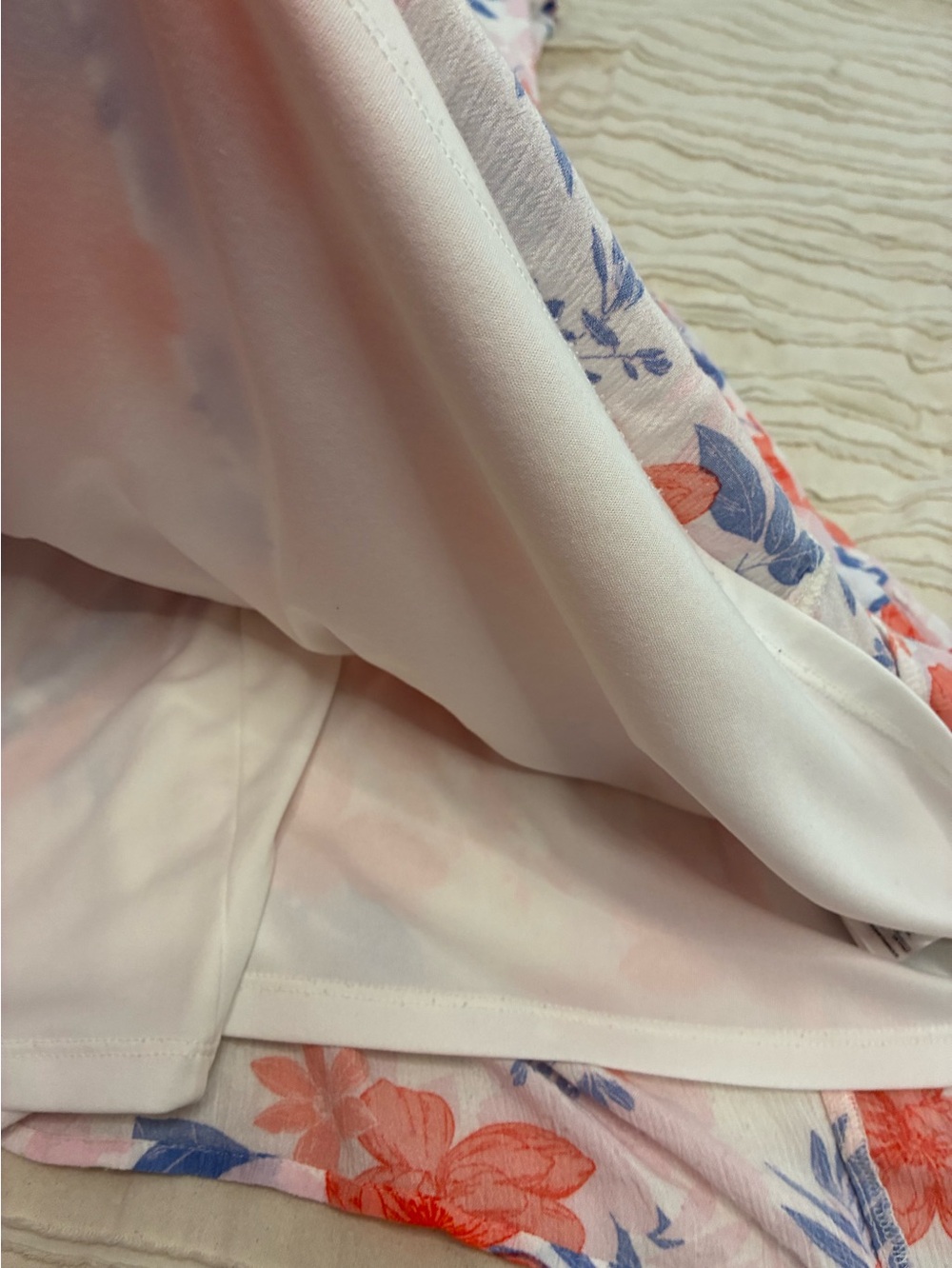 Beautiful GAP Floral Sundress with Coral & Blue Blooms XL. Sleeveless - Picture 2 of 8